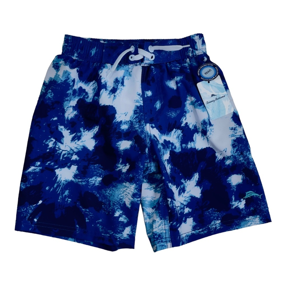 Tommy Bahama Boys Size 5/6 Blue Swim Shorts Bathing Suit